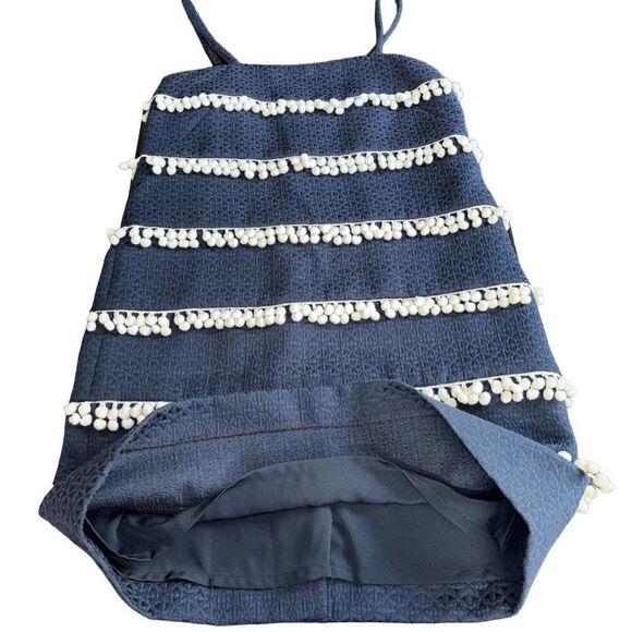 J.crew collection sleeveless dress blue white tassel size 6 - Picture 4 of 11